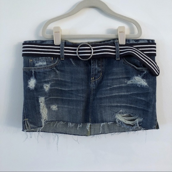 Y2K Abercrombie and Fitch Jean Skirt Y2K - Picture 1 of 4